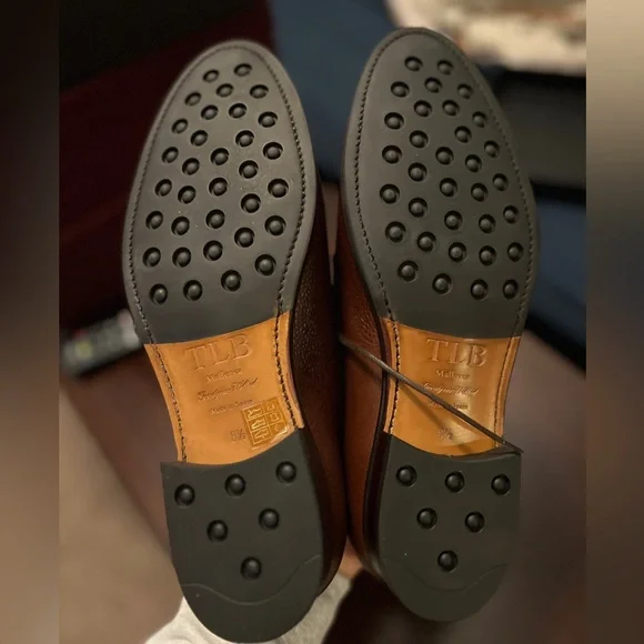 NWT TLB Mallorca Derby shoe Brown Country Calf 8.5UK - Picture 3 of 4